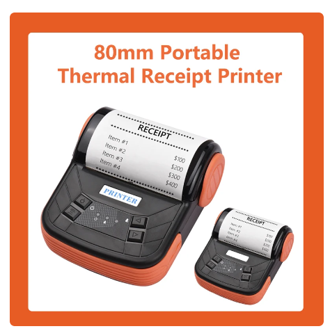 80mm Thermal Printer Portable Receipt Ticket Wireless Bluetooth Mobile Pocket Bill Printer Android Phone PC Printer 3 80mm Thermal Printer Portable Receipt Ticket Wireless Bluetooth Mobile Pocket Bill Printer Android Phone PC Printer - Image 3
