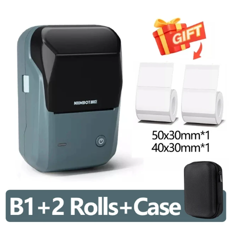 Mini Label Thermal Printer Niimbot B1 Portable Self-Adhesive Printer For Stickers Round Labels Rolls UV Tag Bluetooth Printer 3 Mini Label Thermal Printer Niimbot B1 Portable Self-Adhesive Printer For Stickers Round Labels Rolls UV Tag Bluetooth Printer - Image 3