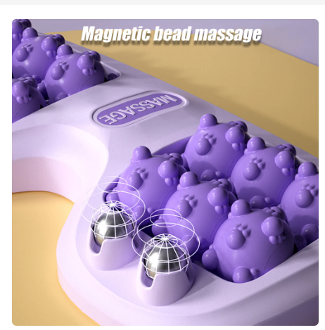 1PC Dual Foot Massager Roller with ABS Plastic& Magnetic Beads,Promotes,Lightweight and Portable - Relaxation Gifts for Women Men 3 1PC Dual Foot Massager Roller with ABS Plastic& Magnetic Beads,Promotes,Lightweight and Portable - Relaxation Gifts for Women Men - Image 3
