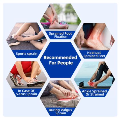 Ankle Sprained Support Brace Ankle Splint Stabilizer Protector for Sprained Ankle Injury Recovery Achilles Tendonitis Men Women 3 Ankle Sprained Support Brace Ankle Splint Stabilizer Protector for Sprained Ankle Injury Recovery Achilles Tendonitis Men Women - Image 3