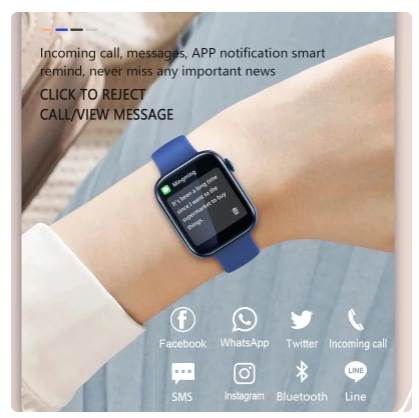 1.8" Big Screen Smart Watch for Men & Women - Health Wristwatch for Redmi Note, Mi, and Poco Series 3 1.8" Big Screen Smart Watch for Men & Women - Health Wristwatch for Redmi Note, Mi, and Poco Series - Image 3