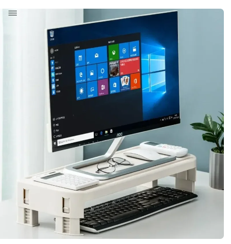 Monitor Stand Riser Computer Stand Desk Organizer Extender Heightened Shelf For Laptop PC Keyboard Printer PS4 4 Monitor Stand Riser Computer Stand Desk Organizer Extender Heightened Shelf For Laptop PC Keyboard Printer PS4 - Image 4