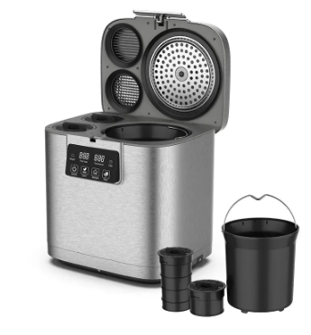 Household Stainless Steel Kitchen Food Garbage Disposal Electric Waste Food Recycling Machine Composting for Home 4 Household Stainless Steel Kitchen Food Garbage Disposal Electric Waste Food Recycling Machine Composting for Home - Image 4