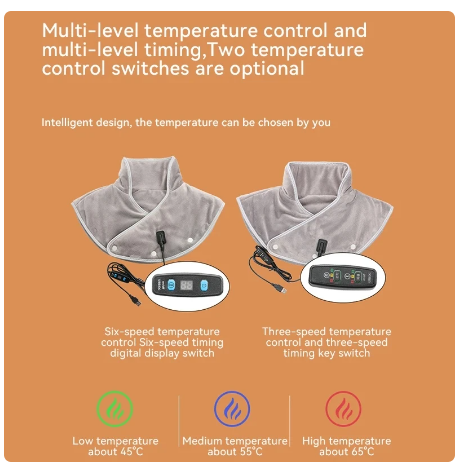 Electric Heating shoulder Neck Pad Massager USB Cervical Brace Wrap Thermal Compress Relieve Pain Fatigue Warm Back Brace Tool 5 Electric Heating shoulder Neck Pad Massager USB Cervical Brace Wrap Thermal Compress Relieve Pain Fatigue Warm Back Brace Tool - Image 5