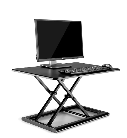 Hyvarwey ID-30 Aluminum Easy Up Height Adjust Sit Stand Desk Riser Foldable Laptop Desk Monitor Holder Stand With Keyboard Tray 2 Hyvarwey ID-30 Aluminum Easy Up Height Adjust Sit Stand Desk Riser Foldable Laptop Desk Monitor Holder Stand With Keyboard Tray - Image 2