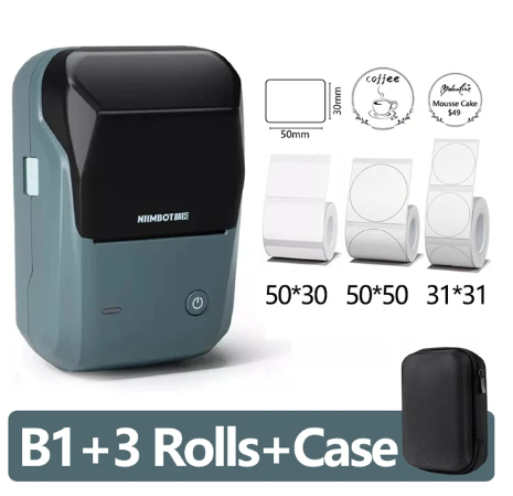 Mini Label Thermal Printer Niimbot B1 Portable Self-Adhesive Printer For Stickers Round Labels Rolls UV Tag Bluetooth Printer 6 Mini Label Thermal Printer Niimbot B1 Portable Self-Adhesive Printer For Stickers Round Labels Rolls UV Tag Bluetooth Printer - Image 6