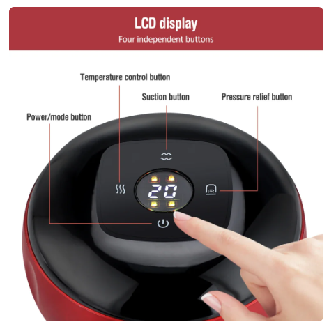 Intelligent Vacuum Cupping Massage Device Electric Heating Scraping Suction Cups Physical Fatigue Relieve Health Guasha Cans 6 Intelligent Vacuum Cupping Massage Device Electric Heating Scraping Suction Cups Physical Fatigue Relieve Health Guasha Cans - Image 6