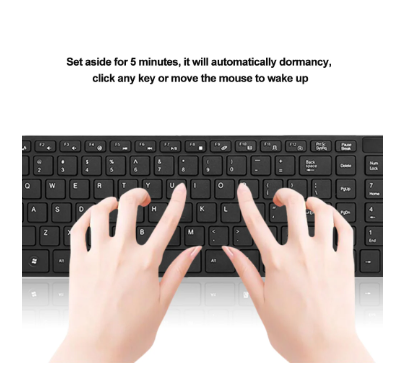 K-06 2.4G Wireless Keyboard and Mouse Combo Computer Keyboard with Mouse Plug and Play Black Keyboard Mouse for Laptop 4 K-06 2.4G Wireless Keyboard and Mouse Combo Computer Keyboard with Mouse Plug and Play Black Keyboard Mouse for Laptop - Image 4