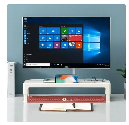 Monitor Stand Riser Computer Stand Desk Organizer Extender Heightened Shelf For Laptop PC Keyboard Printer PS4 1 Monitor Stand Riser Computer Stand Desk Organizer Extender Heightened Shelf For Laptop PC Keyboard Printer PS4