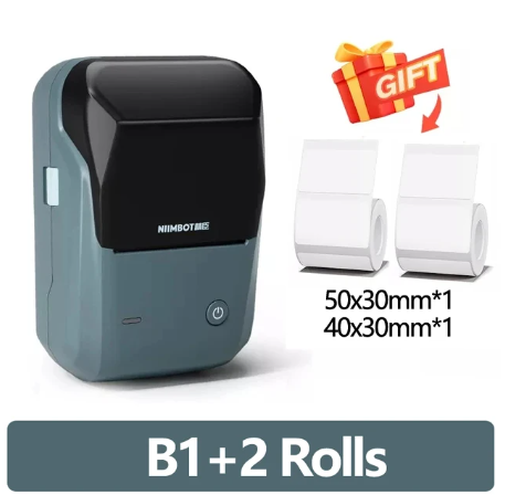 Mini Label Thermal Printer Niimbot B1 Portable Self-Adhesive Printer For Stickers Round Labels Rolls UV Tag Bluetooth Printer 7 Mini Label Thermal Printer Niimbot B1 Portable Self-Adhesive Printer For Stickers Round Labels Rolls UV Tag Bluetooth Printer - Image 7