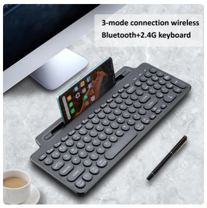 Wireless Keyboard Bluetooth Keyboard Mouse Card Slot Numeric Keypad for Android IOS Desktop Laptop PC Gamer 6 Wireless Keyboard Bluetooth Keyboard Mouse Card Slot Numeric Keypad for Android IOS Desktop Laptop PC Gamer - Image 6