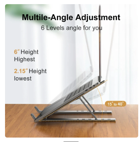 Aluminum Alloy Portable Laptop Stand for MacBook Air Notebook Foldable Tablet Bracket Laptop Holder Bracket Laptop Stand 1 Aluminum Alloy Portable Laptop Stand for MacBook Air Notebook Foldable Tablet Bracket Laptop Holder Bracket Laptop Stand