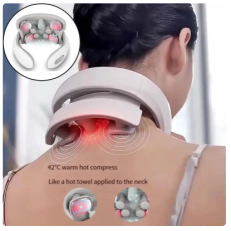 Neck Massage Intelligent Charging Heating Hot Pressing Magnetic Pulse Fashion Multi User Usage Portable Pulse Neck Massager