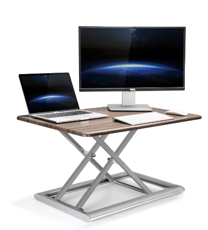 Hyvarwey ID-30 Aluminum Easy Up Height Adjust Sit Stand Desk Riser Foldable Laptop Desk Monitor Holder Stand With Keyboard Tray 6 Hyvarwey ID-30 Aluminum Easy Up Height Adjust Sit Stand Desk Riser Foldable Laptop Desk Monitor Holder Stand With Keyboard Tray - Image 6