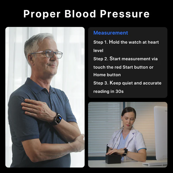 Doctor Med Blood Pressure Smartwatch - Advanced Health Monitoring on Your Wrist 4 Doctor Med Blood Pressure Smartwatch - Advanced Health Monitoring on Your Wrist - Image 4
