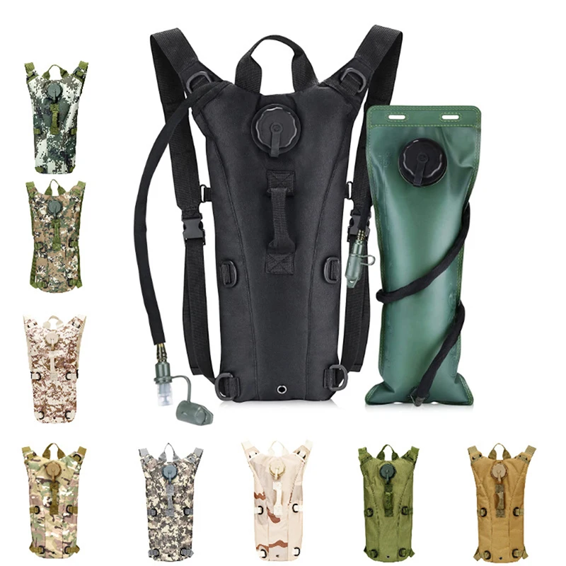 3L Tactical Hydration Water Bladder Backpack - Military Camouflage, Outdoor Sports & Cycling 1 3L Tactical Hydration Water Bladder Backpack - Military Camouflage, Outdoor Sports & Cycling