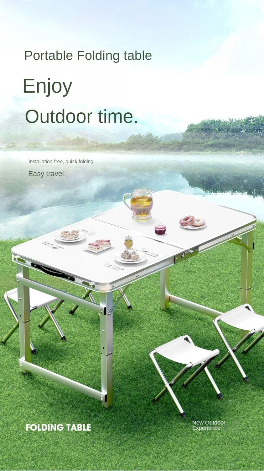 Outdoor Folding Table, Night Market Stall, Floor Stand, Convenient Folding Table, Outdoor Camping Dining Table 1 Outdoor Folding Table, Night Market Stall, Floor Stand, Convenient Folding Table, Outdoor Camping Dining Table