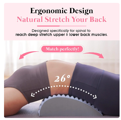 Portable Back Stretcher Pillow For Back Pain Relief Adjustable Spine Board Multi-Level Trigger Point Stretcher Posture Corrector 2 Portable Back Stretcher Pillow For Back Pain Relief Adjustable Spine Board Multi-Level Trigger Point Stretcher Posture Corrector - Image 2