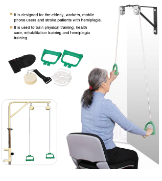 Shoulder Rehabilitation Training Kit Exercise Pulley Trainer Tool Home Use Arm Rehabilitation Training Equipment Kit Elderly 1 Shoulder Rehabilitation Training Kit Exercise Pulley Trainer Tool Home Use Arm Rehabilitation Training Equipment Kit Elderly