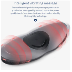 Electric Air Compression Lumbar Disc Traction Waist Spine Support Heating Therapy Massage Board Relax Stiff Spinal Muscle Pain