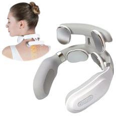 Neck Massage Machine 4 Head And Neck Protection Heating Machines Breathing Light Vibration Hot Compress Cervical Spine Machine