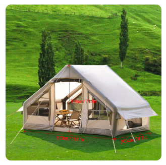 Outdoor Waterproof Inflatable Tent Portable Easy Setup Camping Tent with Canopy for 4-8 People Tents Outdoor Camping 2 Outdoor Waterproof Inflatable Tent Portable Easy Setup Camping Tent with Canopy for 4-8 People Tents Outdoor Camping - Image 2