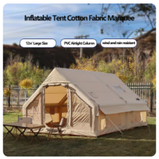 12㎡ Large Size Inflatable Tent Cotton Fabric Marquee Protect Against The Rain and Sun Camping & Traveling Essentials Tents