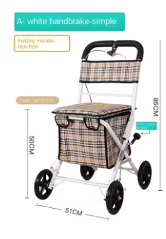 Steel Rollator Walker for Adult Mobility Impairment Foldable Adjustable Handles Rolling Walker for Seniors 2 Steel Rollator Walker for Adult Mobility Impairment Foldable Adjustable Handles Rolling Walker for Seniors - Image 2