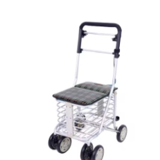 Elderly Handcart For Grocery Shopping Walking Assistance Elderly Shopping Cart Small Cart For Walking Assistance Folding