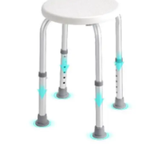 Shower Chair for Inside Shower Adjustable Height Shower Stool Non-Slip Bench Bathtub Seat for Elderly Disabled Adults