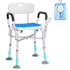 Shower Chair Seat Adjustable Height Bench Bath Chair for Elderly Disabled Shower Chair for Inside Shower Bathtub 400/350lb