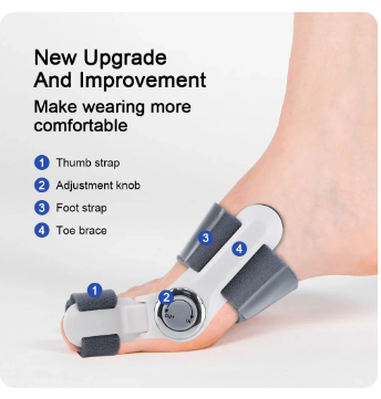 Adjustable Bunion Splint Corrector Big Toe Straightener Foot Hallux Valgus Braces Orthopedic Supplies Pedicure Correct Foot Bone 1 Adjustable Bunion Splint Corrector Big Toe Straightener Foot Hallux Valgus Braces Orthopedic Supplies Pedicure Correct Foot Bone