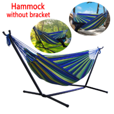 Outdoor Convenient Portable Canvas Hammock No Stand Multi-functional Practical Camping Sleep Swing Hanging Bed Garden Furniture