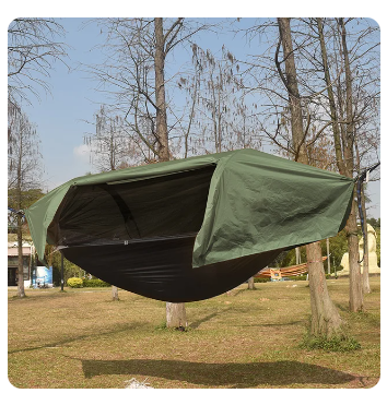 Multi-Functional Insect Net Waterproof Windproof Ultralight Parachute Hammock Aerial Tent Portable Outdoor Camping 270x140cm 2 Multi-Functional Insect Net Waterproof Windproof Ultralight Parachute Hammock Aerial Tent Portable Outdoor Camping 270x140cm - Image 2