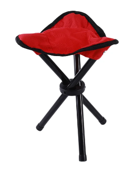 Picnic Outdoor Camping Portable Folding Chair Iron Foldable Three-Legged Stool Seat Hiking Tools Leisure Fishing Accessories 2 Picnic Outdoor Camping Portable Folding Chair Iron Foldable Three-Legged Stool Seat Hiking Tools Leisure Fishing Accessories - Image 2