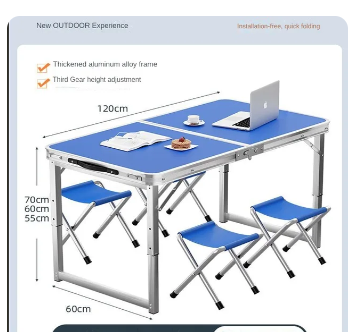 Outdoor Folding Table, Night Market Stall, Floor Stand, Convenient Folding Table, Outdoor Camping Dining Table 2 Outdoor Folding Table, Night Market Stall, Floor Stand, Convenient Folding Table, Outdoor Camping Dining Table - Image 2