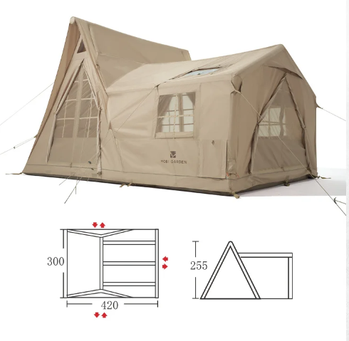 GARDEN Tent Outdoor Camping Portable Foldable Rain proof, Thickened Wind proof, Inflatable tent House Type Cloud Villa 13 GARDEN Tent Outdoor Camping Portable Foldable Rain proof, Thickened Wind proof, Inflatable tent House Type Cloud Villa - Image 13