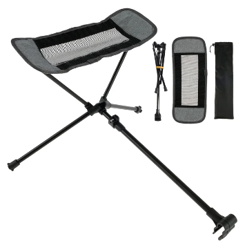 Outdoor Portable Folding Chair Footrest Aluminium Alloy Retractable Rest Bracket Chair Stool Foot Rest for Camping Fishing BBQ 3 Outdoor Portable Folding Chair Footrest Aluminium Alloy Retractable Rest Bracket Chair Stool Foot Rest for Camping Fishing BBQ - Image 3