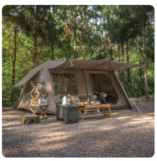 13㎡ Outdoor Camping Two-Bedroom 5-8 People Family Tent Village 13 Automatic Tent Outdoor House Free Shelter 1 13㎡ Outdoor Camping Two-Bedroom 5-8 People Family Tent Village 13 Automatic Tent Outdoor House Free Shelter