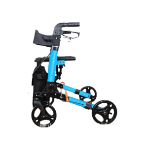 Elderly Mobility Aid Shopping Cart Sit on a Trolley Lightweight Folding Rolling Four-Wheel Scooter Senior Walker 1 Elderly Mobility Aid Shopping Cart Sit on a Trolley Lightweight Folding Rolling Four-Wheel Scooter Senior Walker