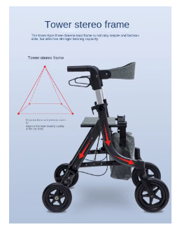 Walking Aids For The Elderly, Crutches For The Disabled, Handrails, Rehabilitation Four Legged Walking Aids 2 Walking Aids For The Elderly, Crutches For The Disabled, Handrails, Rehabilitation Four Legged Walking Aids - Image 2
