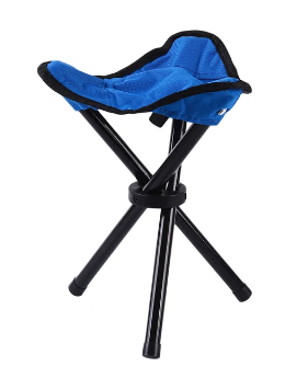 Picnic Outdoor Camping Portable Folding Chair Iron Foldable Three-Legged Stool Seat Hiking Tools Leisure Fishing Accessories 3 Picnic Outdoor Camping Portable Folding Chair Iron Foldable Three-Legged Stool Seat Hiking Tools Leisure Fishing Accessories - Image 3