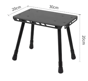 Outdoor Camping Portable Folding Stool Dual-Purpose Small Table With Storage Bag, Ultra Light and Retractable Folding Table 3 Outdoor Camping Portable Folding Stool Dual-Purpose Small Table With Storage Bag, Ultra Light and Retractable Folding Table - Image 3