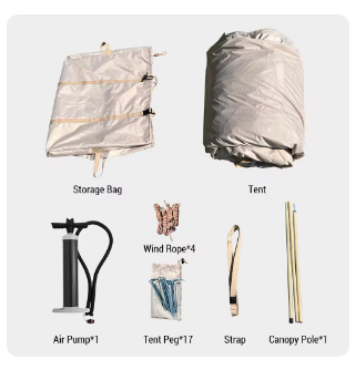 Outdoor Waterproof Inflatable Tent Portable Easy Setup Camping Tent with Canopy for 4-8 People Tents Outdoor Camping 3 Outdoor Waterproof Inflatable Tent Portable Easy Setup Camping Tent with Canopy for 4-8 People Tents Outdoor Camping - Image 3