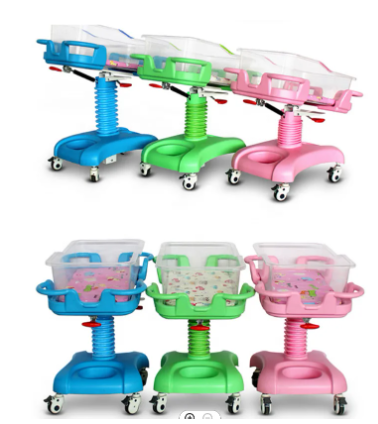 Luxurious ABS Medical Hospital Mobile New-Born Infant Pediatric Children Infant Baby Bed With Mattress 4 Luxurious ABS Medical Hospital Mobile New-Born Infant Pediatric Children Infant Baby Bed With Mattress - Image 4