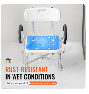 Shower Chair Seat Adjustable Height Bench Bath Chair for Elderly Disabled Shower Chair for Inside Shower Bathtub 400/350lb 4 Shower Chair Seat Adjustable Height Bench Bath Chair for Elderly Disabled Shower Chair for Inside Shower Bathtub 400/350lb - Image 4