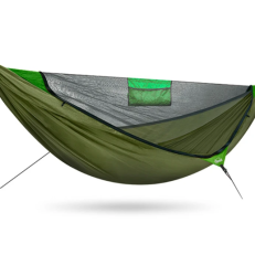 Portable Outdoor Garden Quick Open Anti-Rollover Mosquito Net Hammock Travel Camping Sleeping Hanging Hammock Swing Nature Hike