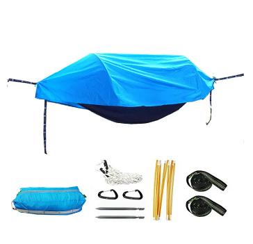 Multi-Functional Insect Net Waterproof Windproof Ultralight Parachute Hammock Aerial Tent Portable Outdoor Camping 270x140cm 4 Multi-Functional Insect Net Waterproof Windproof Ultralight Parachute Hammock Aerial Tent Portable Outdoor Camping 270x140cm - Image 4