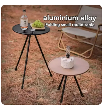 Outdoor Small Round Table Camping Leisure Ultra Lightweight Portable Picnic Garden Table, Coffee Table, Tea Table, Dining Table 4 Outdoor Small Round Table Camping Leisure Ultra Lightweight Portable Picnic Garden Table, Coffee Table, Tea Table, Dining Table - Image 4
