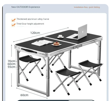 Outdoor Folding Table, Night Market Stall, Floor Stand, Convenient Folding Table, Outdoor Camping Dining Table 4 Outdoor Folding Table, Night Market Stall, Floor Stand, Convenient Folding Table, Outdoor Camping Dining Table - Image 4